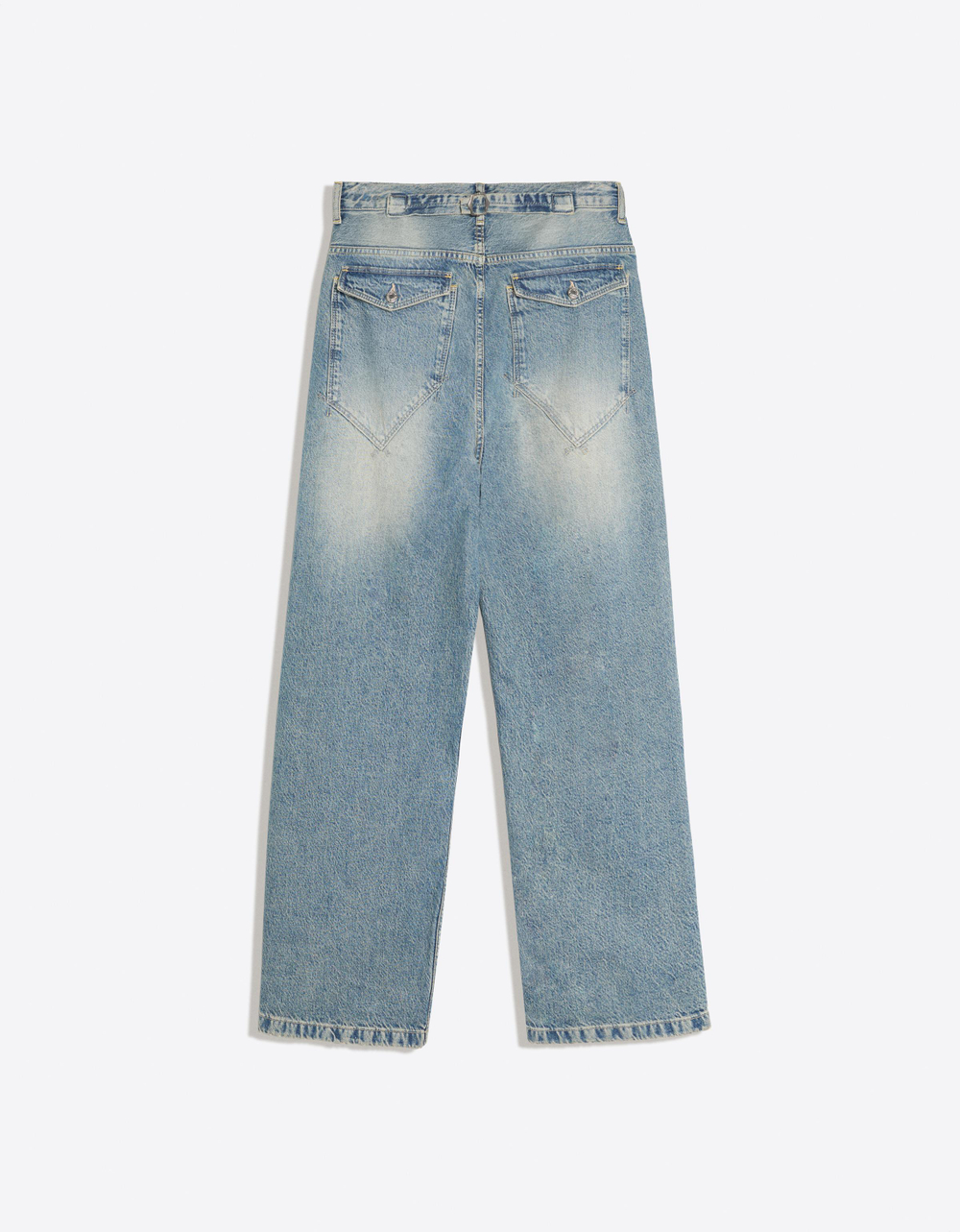 Мужские джинсы neobarrel fit с пряжкой сзади - BERSHKA