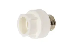 Муфта TEBO сварка НР 40*1 1/4" под ключ белая 35168