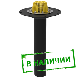 ТП-01.100/6 Кровельная воронка Татполимер с фланцем и листвоуловителем артикул 100800006