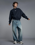 Мужские джинсы neobarrel fit с пряжкой сзади - BERSHKA