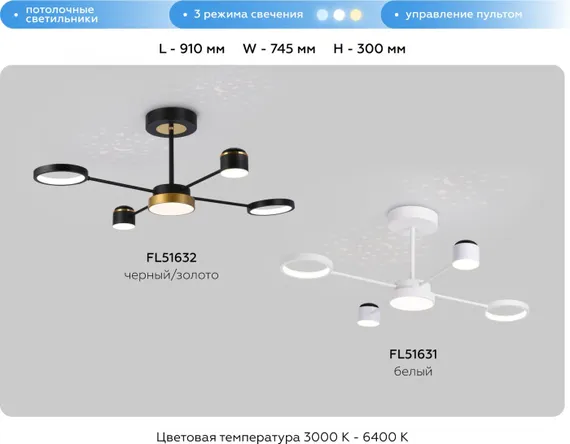 Потолочная люстра Comfort FL51631 Ambrella