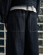 Мужские джинсы baggy fit с фактурой в полоску - BERSHKA