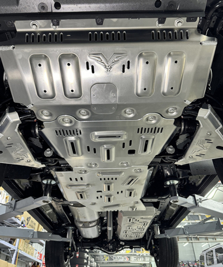 Защита Falcon радиатора, картера, РК, КПП для GWM Haval H9 (2023+), алюминий, 8 мм
