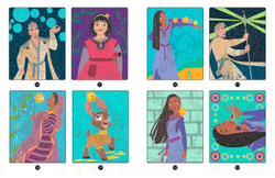 Hachette  раскраска по номерам  WISH, ASHA ET LA BONNE ÉTOILE - Coloriages Magiques - Trompe l'oeil (7+) - Disney