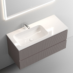 Тумба подвесная под раковину Sancos Snob T левая, Doha Soft 995х445х500, арт. SNT100LSM
