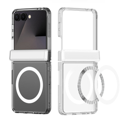 Прозрачный усиленный чехол с MagSafe для Samsung Galaxy Z Flip 8, серия Clin Mag Series от Dux Ducis