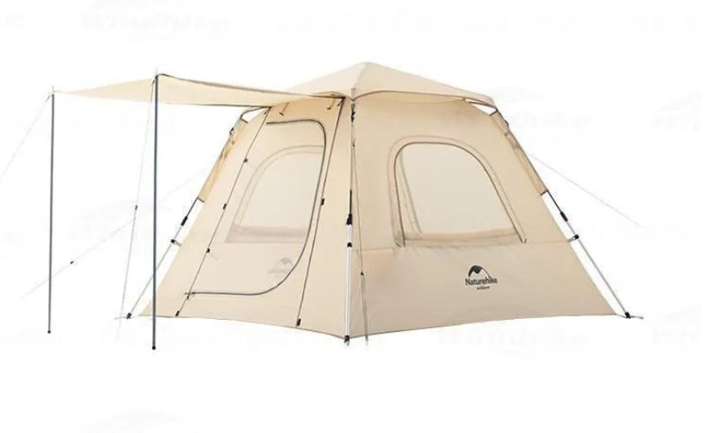 Палатка Naturehike Ango 3-местная, быстросборная, снежная юбка, бежевая, артикул NH21ZP010-KHSKR