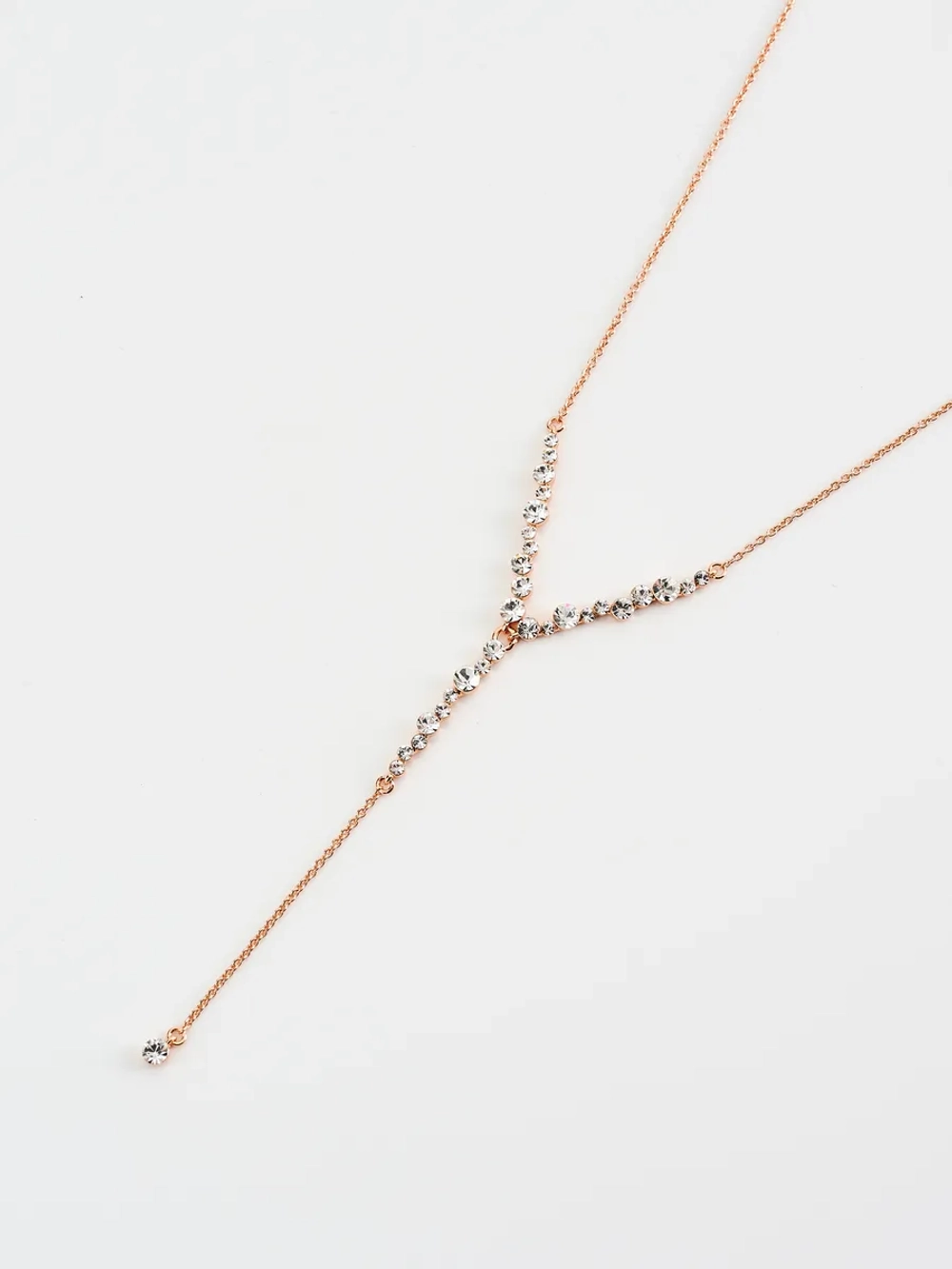Колье-чокер Лика с подвеской из белых кристаллов Swarovski