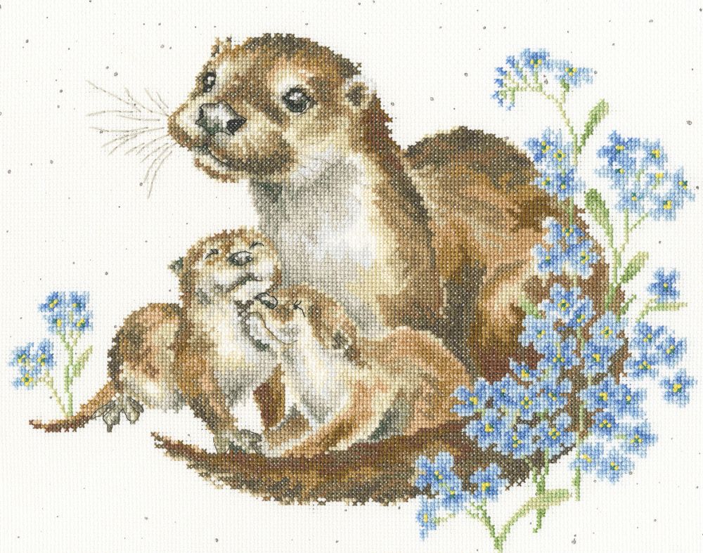 Набор для вышивания нитками Bothy Threads Otterly Adorable Набор для вышивания нитками Bothy Threads Otterly Adorable