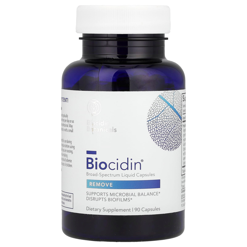 Biocidin Botanicals, Biocidin®, капсулы с жидкостью широкого спектра действия, 90 капсул