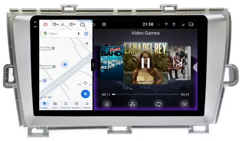 Магнитола для Toyota Prius 30 2009-2016 (левый руль) - Redpower 85189S PRO/PROmax ТОП звук, 2K QLED, Android 14, Быстрейшая, CarPlay, 4G SIM-слот