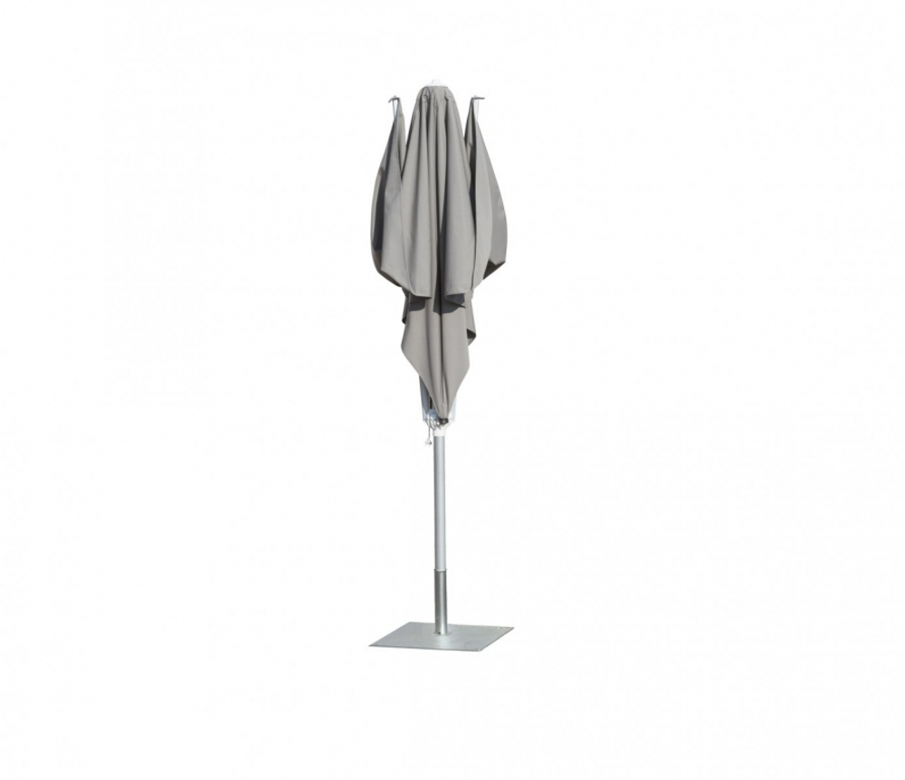 Зонт-парусник 2.9х2.9 м Scolaro Vela Titanium, титан, серо-коричневый