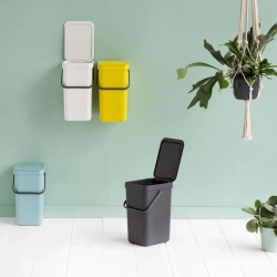 Brabantia Контейнер для мусора Sort & Go 16л, серый 109966