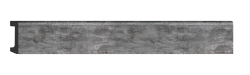 Плинтус напольный Decomaster D234-1632G 58х16х2400мм