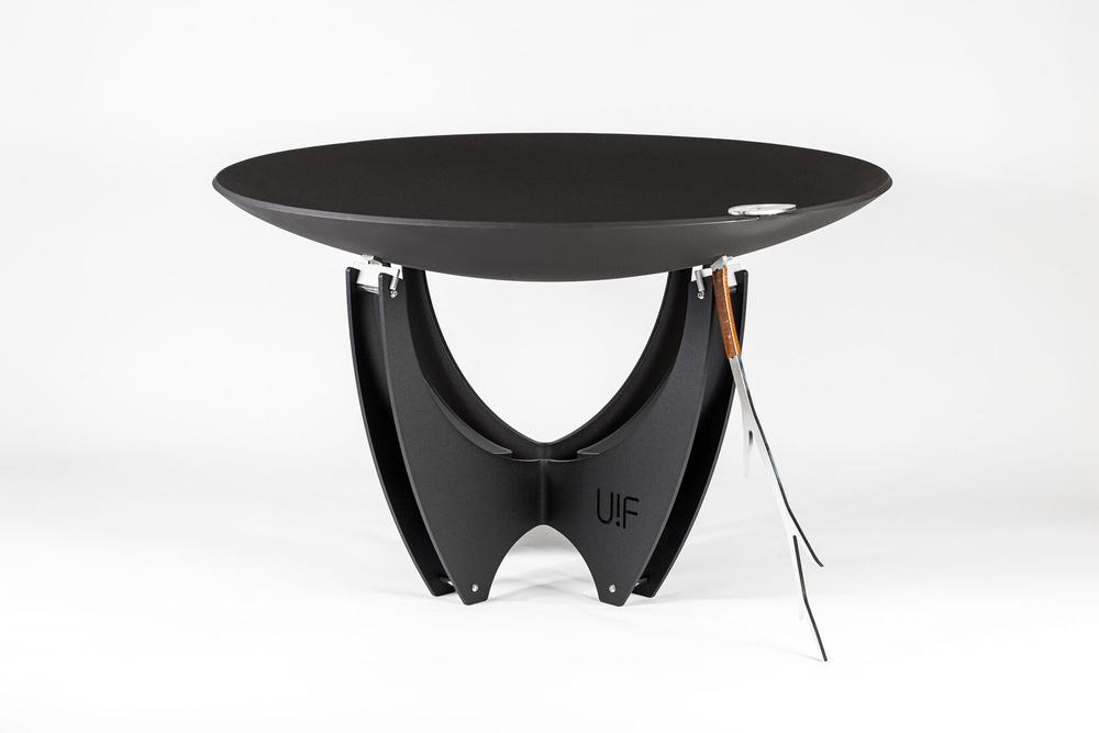 Чаша для костра с высоким основанием Up!Flame STEEL CUP 1000 Magnum black