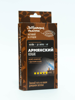 Армянский коньяк, настойка 1 шт / Лаборатория самогона (Подарок, Выгодная упаковка)