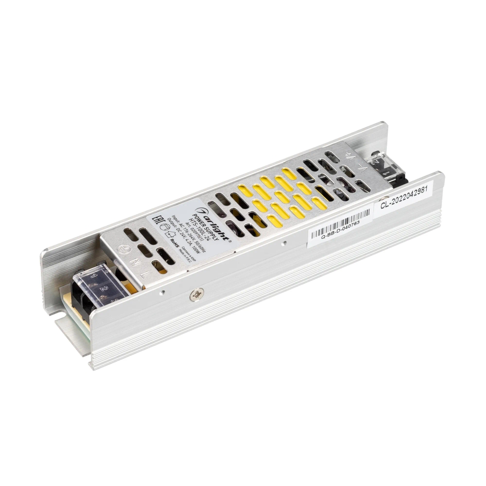 Блок питания HTS-100L-24 (24V, 4.2A, 100W) (Arlight, IP20 Сетка, 3 года) 020975(1)