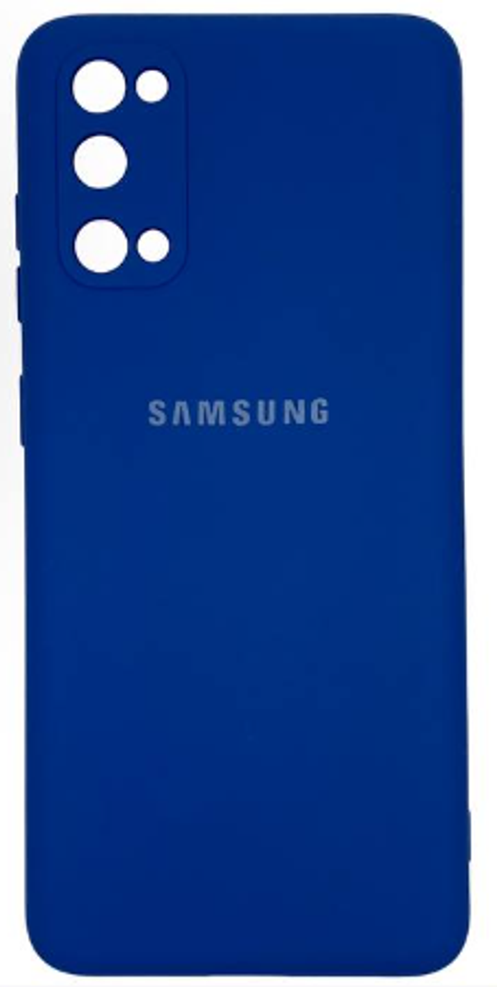 Накладка для Samsung Galaxy S20 Silicone cover синяя