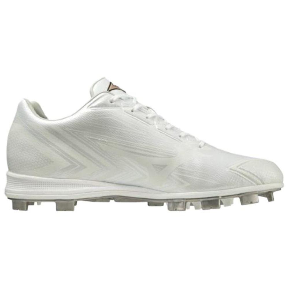 Mizuno Low Top Upper Height Slip Resistant Lightweight Design Baseball Shoes Men"s White