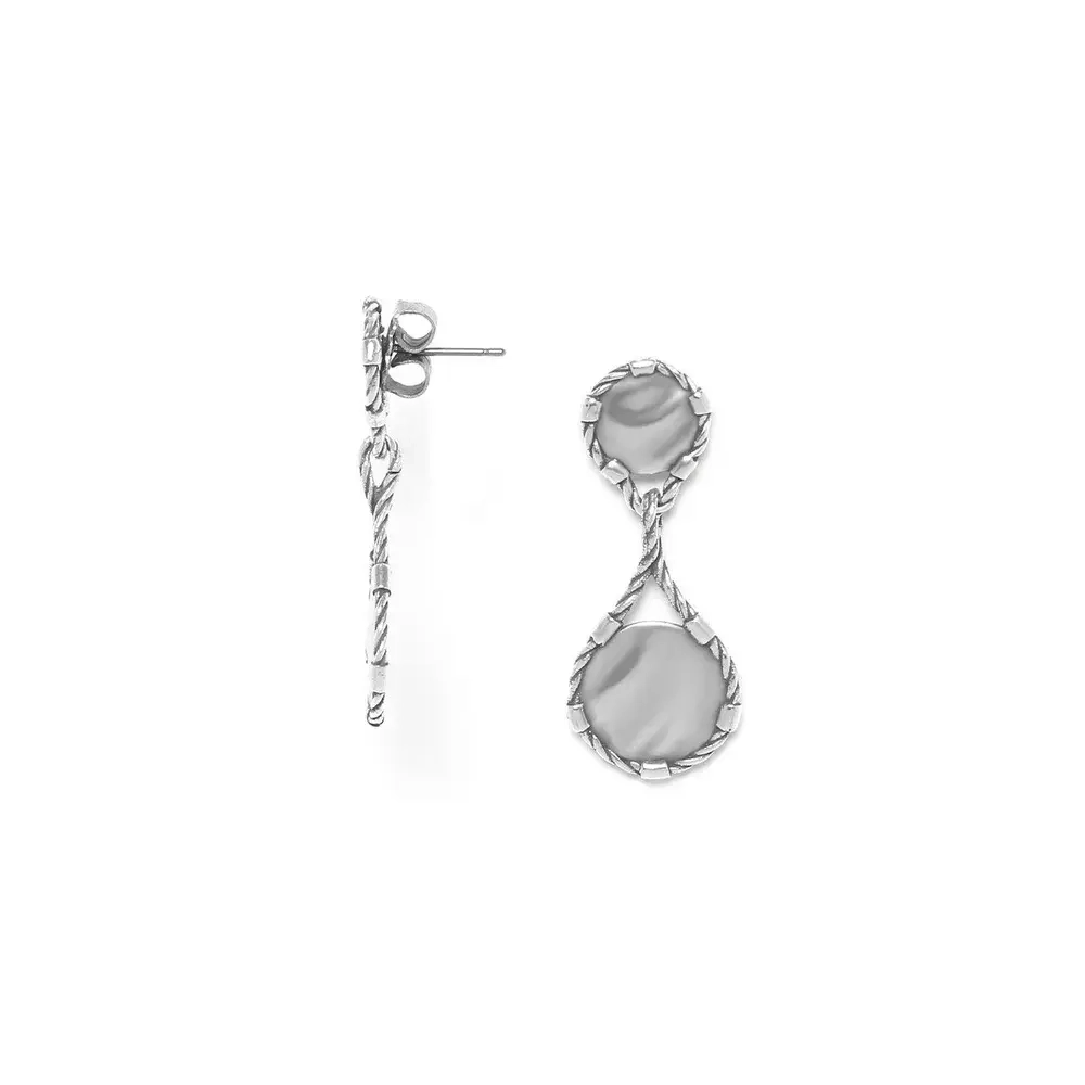 Серьги ORI TAO, Couture, фактурный металл, OT24.1-12-31926 (серебристый)