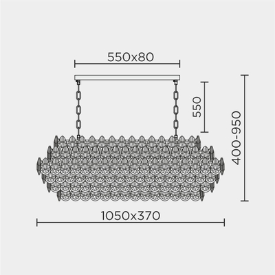 Подвесная люстра MODELUX premium ML.8861.17P GD