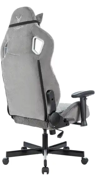 Кресло игровое Knight Outrider LTD серый Light-19 с подголов. крестов. металл