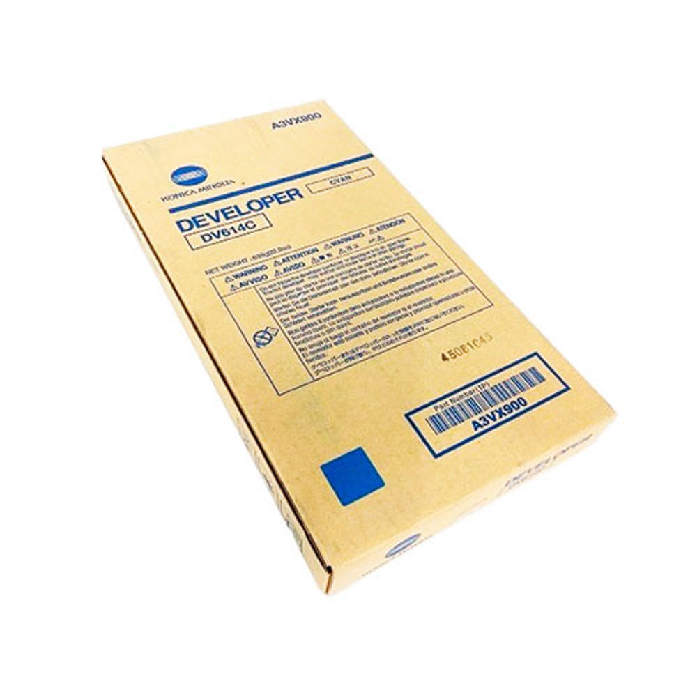 Девелопер Konica-Minolta DV-614C для bizhub PRESS C1060/C2060/C1070/C71hc голубой A3VX900
