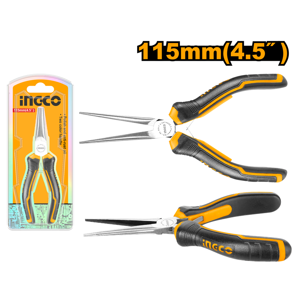 Тонкогубцы мини INGCO HMNNP08115 115 мм Тонкогубцы мини INGCO HMNNP08115 115 мм