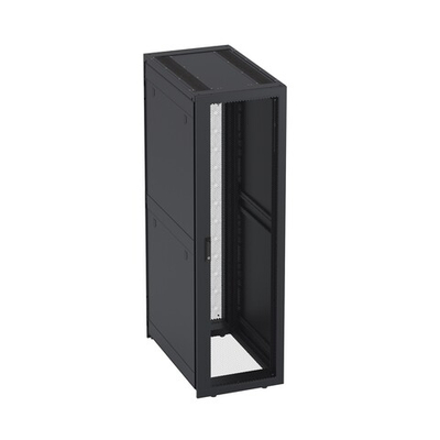 ИТ-шкаф ДКС для ЦОД напольный собранный 19'',  42U 800x1200мм, без боковых панелей, перф/двойная перф дверь, чёрный RAL9005