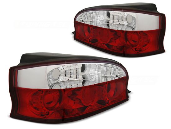 Задние фонари RED WHITE для Citroen Saxo