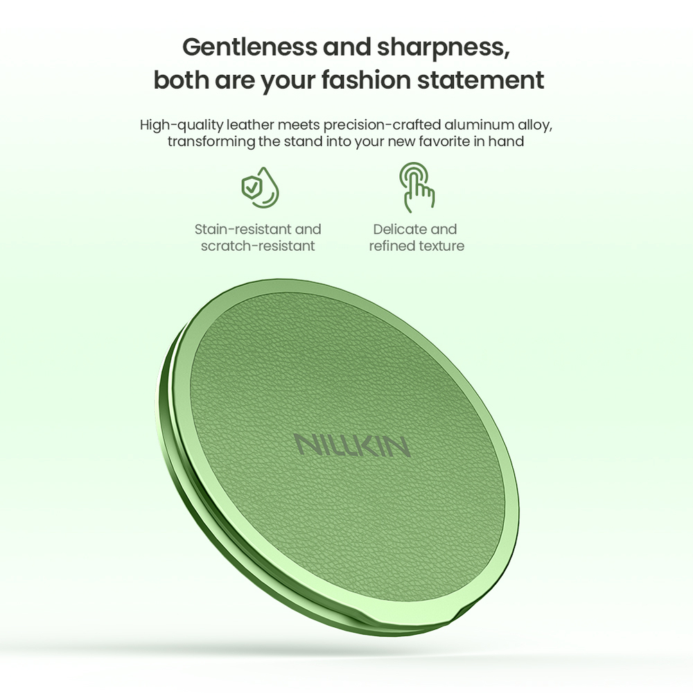 Магнитная подставка держатель для смартфона (зеленый цвет) от Nillkin, серия Dual-Magnet Grip Holder