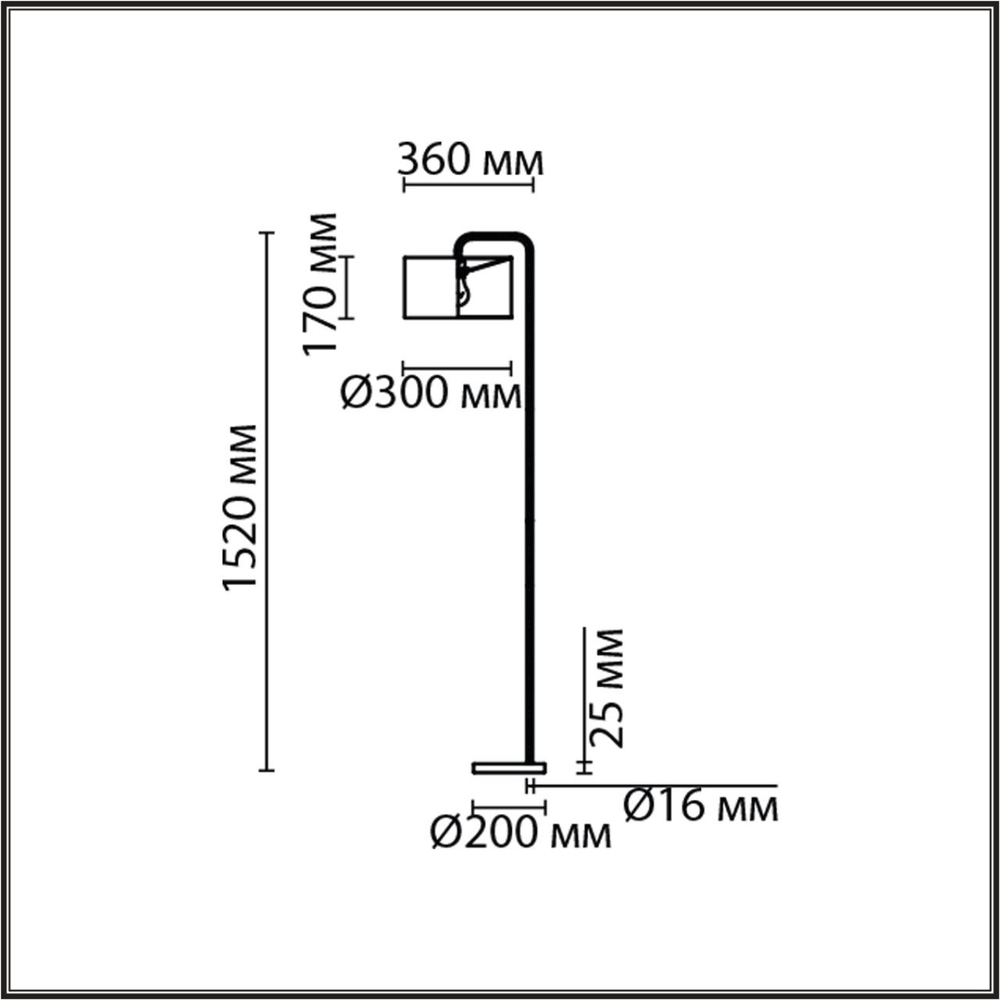 8073/1F LN Торшер E27 1*60Вт 220В IP20 NEOCLASSI