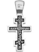 Крест из серебра/Чернение