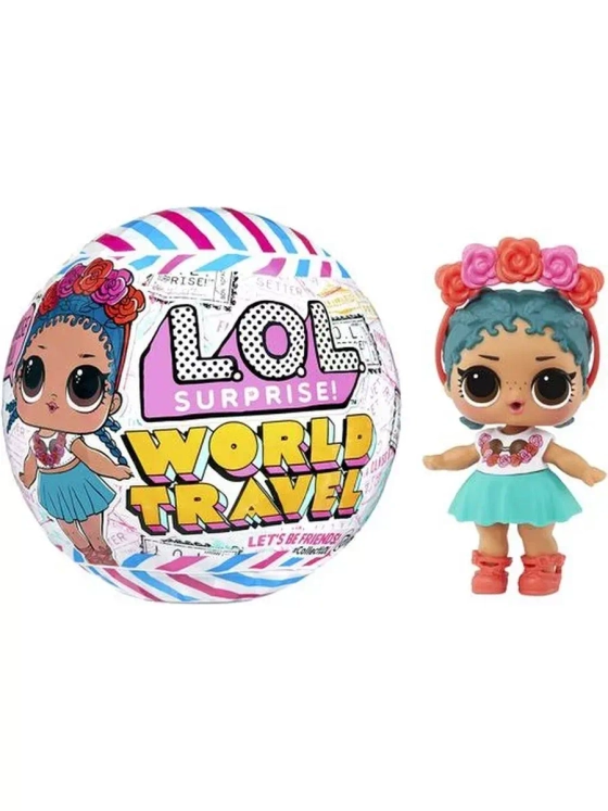 Кукла Лол Сюрприз в шаре Lol World Travel оригинал маленькая