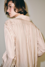 РУБАШКА В ПОЛОСКУ С ШЕЛКОМ — ZW COLLECTION — ZARA
