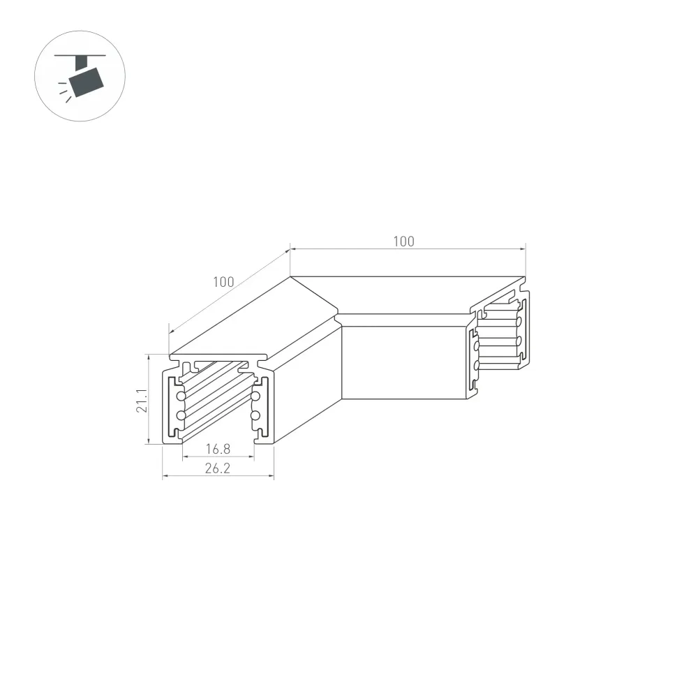 Коннектор угловой MAG-ORIENT-CON-2620-L90 (BK) (Arlight, IP20 Металл, 3 года) Коннектор угловой MAG-ORIENT-CON-2620-L90 (BK) (Arlight, IP20 Металл, 3 года)