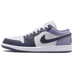 Jordan Air Jordan 1 Cushioning Low top Vintage Basketball Shoes Men's Purple White