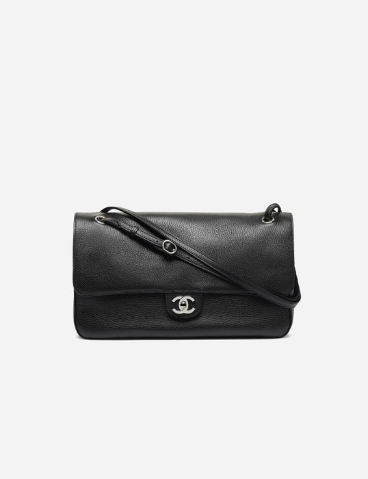 Сумка Chanel Maxi Flapbag Grained Calfskin & Silver Metal 