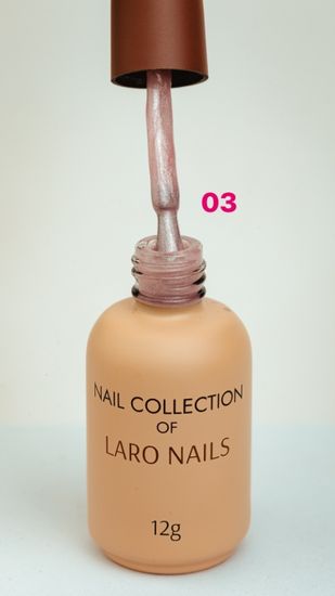 Laro nails cat eye rubber base 03 12мл.