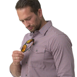 Рубашка Helikon-Tex Covert Concealed Carry Shirt Phantom Grey Checkered (3XL, Phantom Grey Checkered)