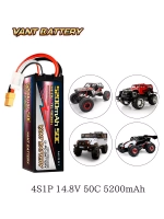 Аккумулятор Li-Po 14.8V 5200mAh для радиоуправляемой машинки