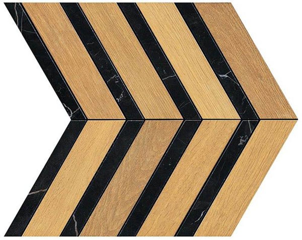 Мозаика Heartwood Moka Marble Chevron