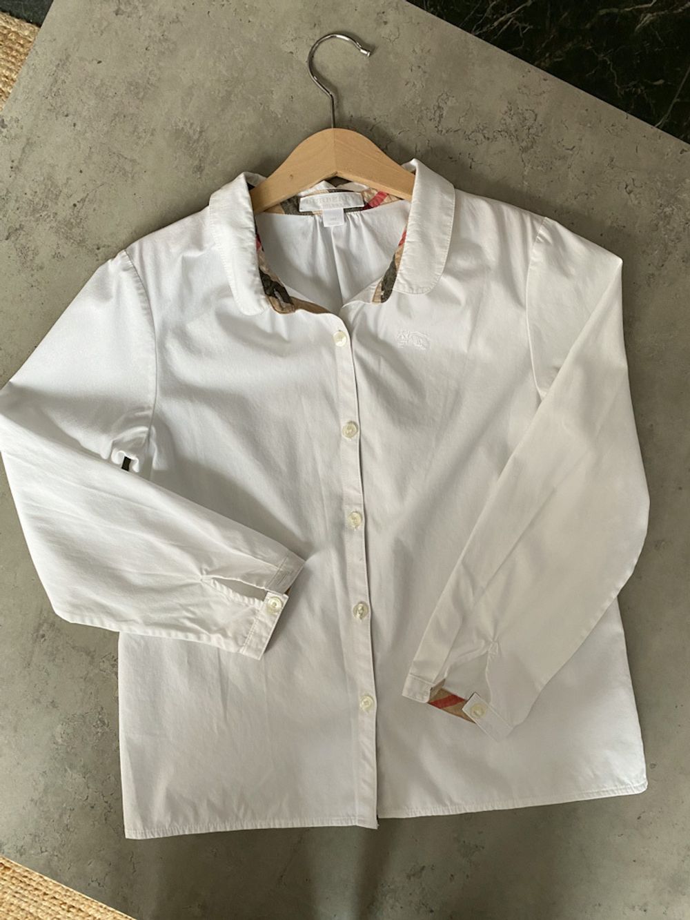 Новая хлопковая блузка  Burberry, 140