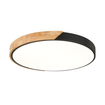 SLE200942-01 Светильник потолочный Черный, Светлое дерево/Белый LED 1*45W 3000K/4000K/6000K 2700Lm