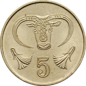 5 центов 1991-2004 Кипр