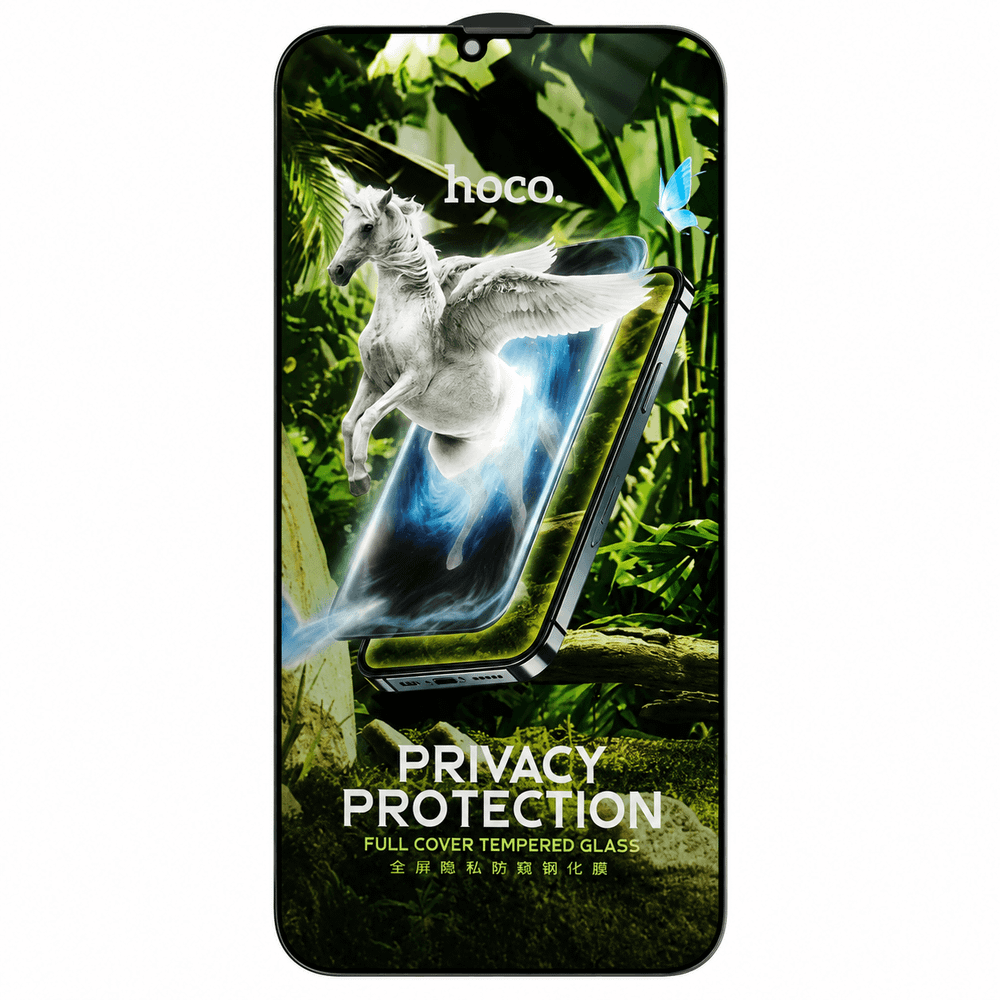 Защитное стекло OG Hoco Privacy для Apple iPhone 13 Pro Max/14 Plus, Антишпион