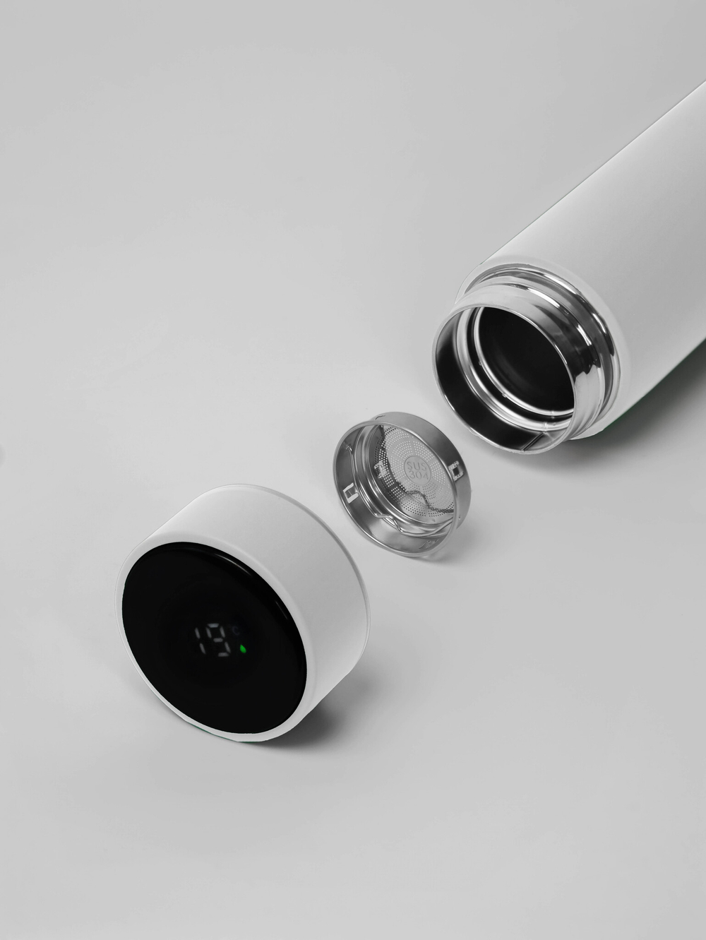 Термос MARK LED soft touch