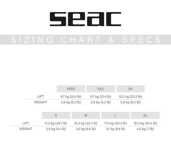 Жилет-компенсатор BCD Seac Sub EGO