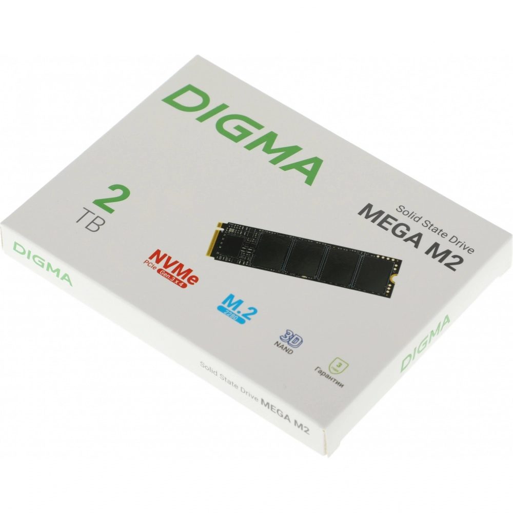 Накопитель SSD Digma 2Tb DGSM3002TM23T Mega M2 M.2 2280