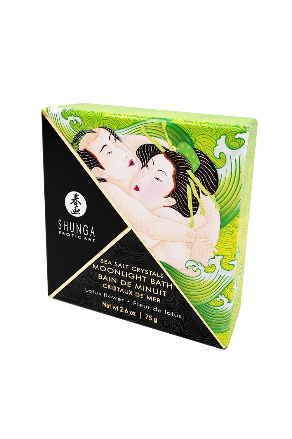 Соль для ванны Bath Salts Lotus Flower с ароматом цветков лотоса - 75 гр. (Цвет: зеленый)